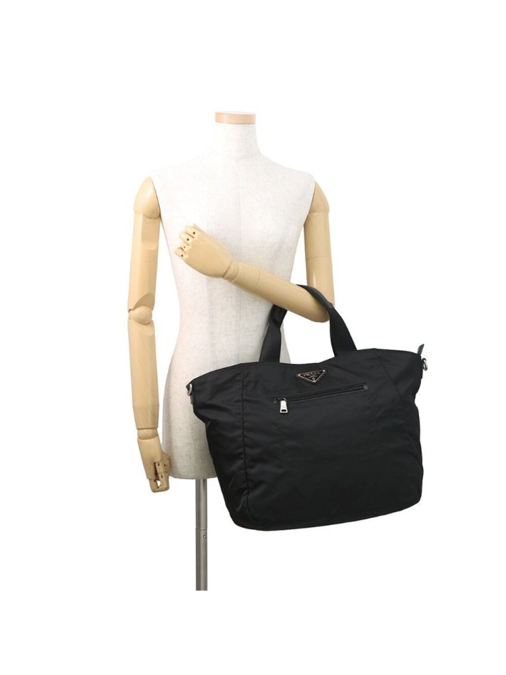 Prada Tote Nylon 2-Way Black - Picture 4 of 10